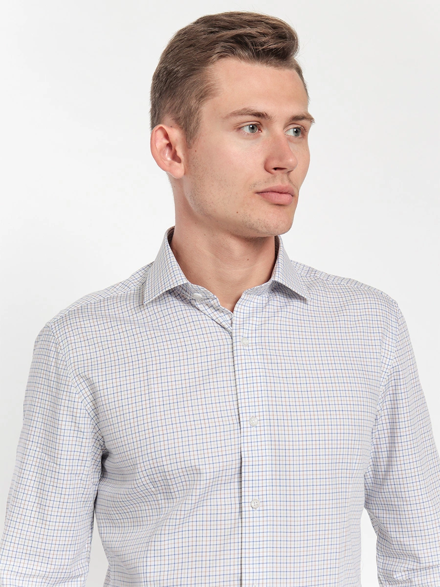 Полуприлегающая рубашка в клетку таттерсолл Slim fit